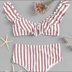 2 piece high wasted bikini.